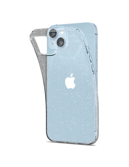Husă Spigen iPhone 14 Liquid Crystal Glitter, Transparent