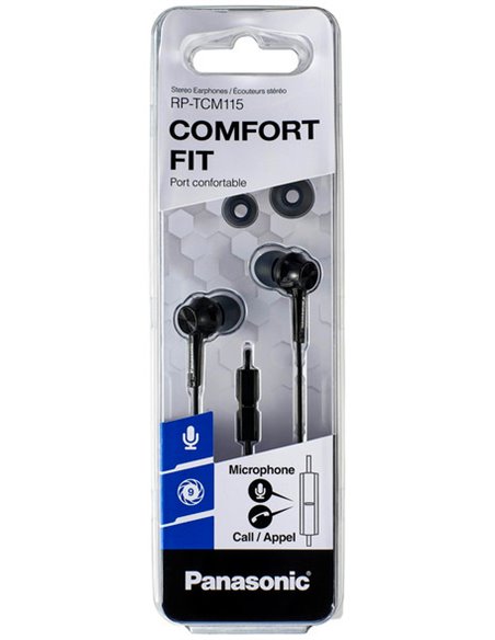Наушники Panasonic RP-TCM115GC, Чёрный