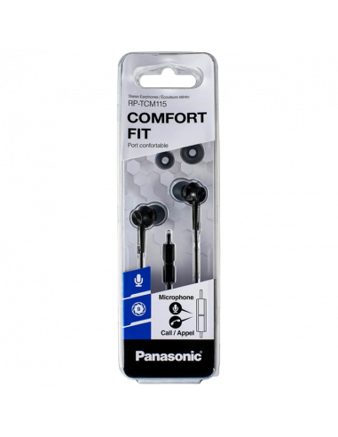 Căști Panasonic RP-TCM115GC, Negru