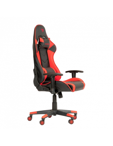 Scaun Gaming Havit GC932, PVC Piele, Negru/Rosu