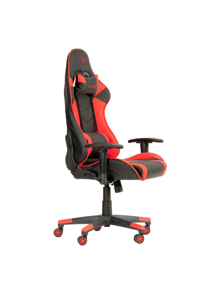 Scaun Gaming Havit GC932, PVC Piele, Negru/Rosu