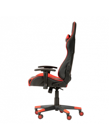 Scaun Gaming Havit GC932, PVC Piele, Negru/Rosu