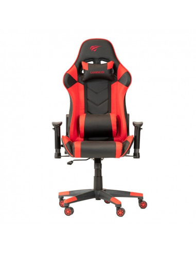 Игровое кресло Havit GC932, ПВХ Кожа, Черный/Красный