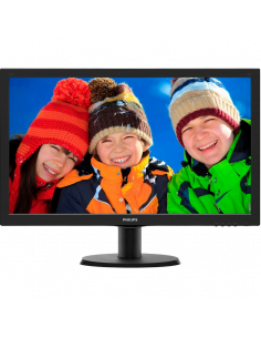 23,6" Монитор Philips 243V5QHABA, MVA 1920x1080 FHD, Чёрный