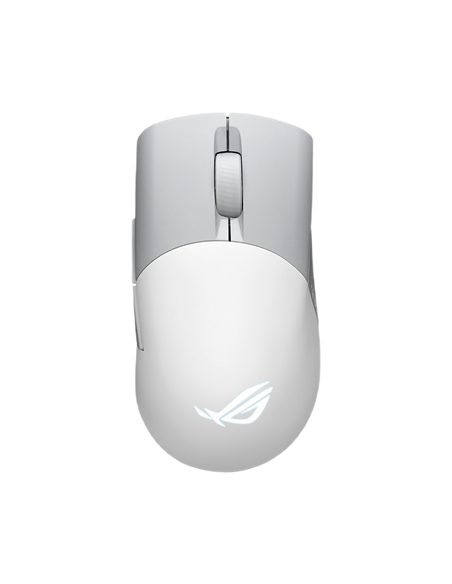 Gaming Mouse ASUS ROG Keris Wireless AimPoint, Alb/Gri