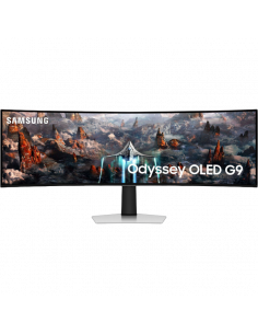 49" Игровой монитор Samsung S49CG930, OLED 5120x1440 Dual QHD, Серебристый