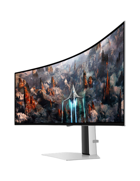 49" Игровой монитор Samsung S49CG930, OLED 5120x1440 Dual QHD, Серебристый