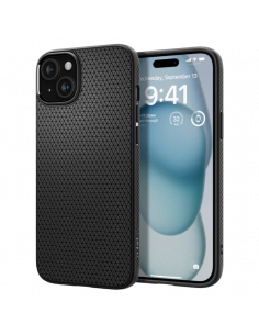 Husă Spigen iPhone 15 Liquid Air, Negru mat