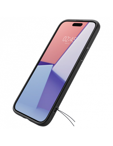 Чехол Spigen iPhone 15 Liquid Air, Матовый черный