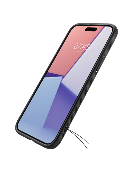 Чехол Spigen iPhone 15 Liquid Air, Матовый черный Чехол Spigen iPhone 15 Liquid Air, Матовый черный