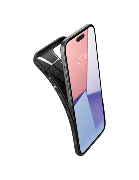 Чехол Spigen iPhone 15 Liquid Air, Матовый черный Чехол Spigen iPhone 15 Liquid Air, Матовый черный