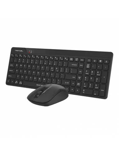 Set Tastatură + Mouse A4Tech FG2300 Air, Fără fir, Negru | Gri