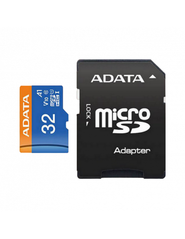 Карта памяти ADATA Premier MicroSDHC, 32Гб (AUSDH32GUICL10A1-RA1)