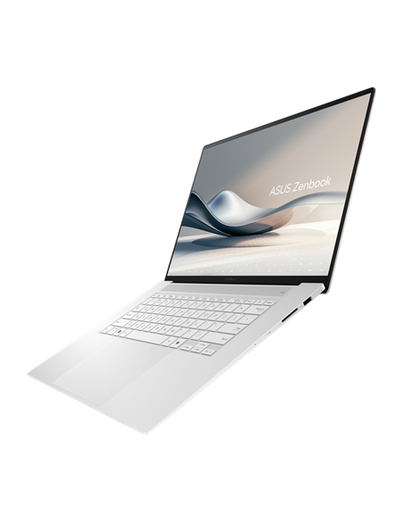 Laptop 16" ASUS Zenbook S 16 OLED UM5606WA, Scandinavian White, AMD Ryzen AI 9 HX 370, 32GB/1024GB, Windows 11 Home