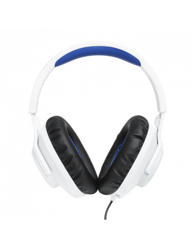 Căști JBL Quantum 100P, Cu fir, Alb | Albastru