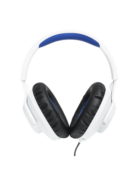 Căști JBL Quantum 100P, Cu fir, Alb | Albastru