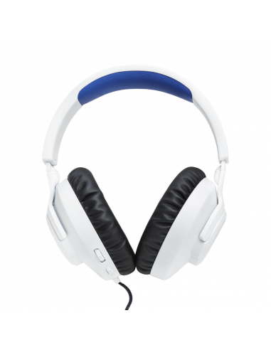 Наушники JBL Quantum 100P, Проводной аналоговый, Белый | Синий
