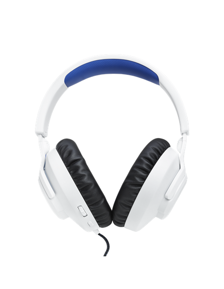 Наушники JBL Quantum 100P, Проводной аналоговый, Белый | Синий