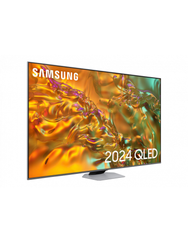 55" QLED SMART Телевизор Samsung QE55Q80DAUXUA, 3840x2160 4K UHD, Tizen 8.0, Серебристый