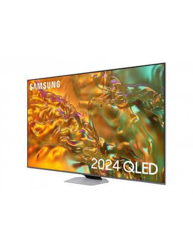 55" QLED SMART TV Samsung QE55Q80DAUXUA, 3840x2160 4K UHD, Tizen 8.0, Argintiu