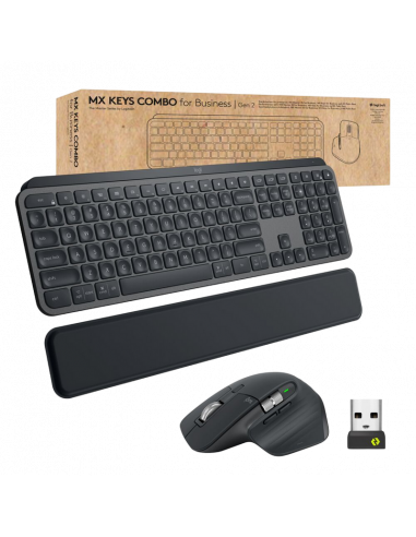 Set Tastatură + Mouse Logitech Combo for Business Gen 2, Fără fir, Grafit
