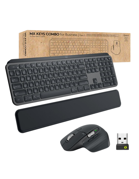 Set Tastatură + Mouse Logitech Combo for Business Gen 2, Fără fir, Grafit