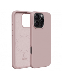 Чехол Etteri Silicone Mag case for iPhone 16 Pro, Light Pink
