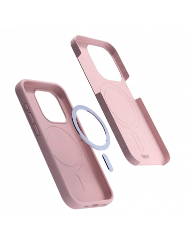 Чехол Etteri Silicone Mag case for iPhone 16 Pro, Light Pink