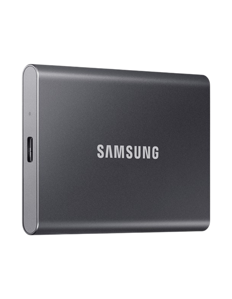 Внешний портативный SSD накопитель Samsung T7, 4 ТБ, Titan Gray (MU-PC4T0T/WW)