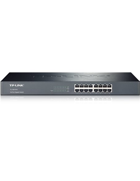 Коммутатор TP-LINK TL-SG1016 / 16 port / Gigabit / RJ45 / 1U 19-inch rack-mountable steel case