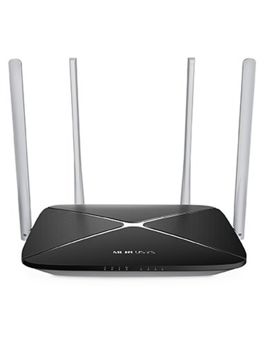 Wi-Fi роутер MERCUSYS AC12 / AC1200 Dual Band / Wi-Fi5 / 1WAN+4LAN / 4 external antennas