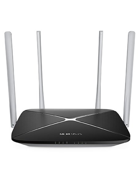 Wi-Fi роутер MERCUSYS AC12 / AC1200 Dual Band / Wi-Fi5 / 1WAN+4LAN / 4 external antennas