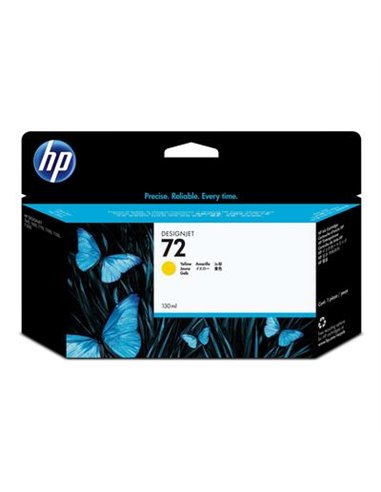 HP 72 (C9373A) yellow ink cartridge vivera ink 130ml for HP DesignJet T1100, HP DesignJet T1120, HP DesignJeT610