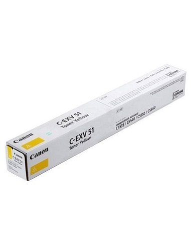 Toner Canon C-EXV51 Yellow, (681g/appr. 60 000 pages 5%) for Canon iRC55xx
