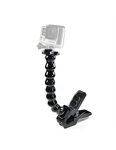 GoPro Jaws: Flex Clamp -attach your camera directly to the clamp for low-profile mounting, or use the optional neck to achiev...