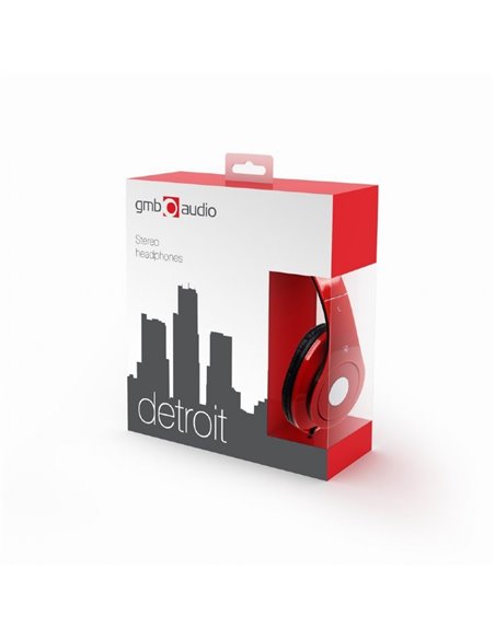Casti Gembird MHS-DTW-R ”Detroit”, Red
