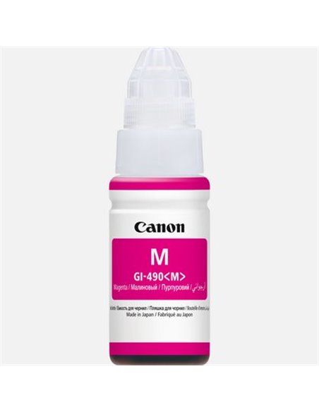 Ink Bottle Canon GI-490 M (0665C001), magenta, 70ml for G1400/1410/G2410/G2411/G2415/G3410/G3411/G3415/G4411, 7000 p.