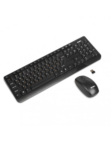 SVEN Comfort 3300 Wireless, Keyboard & Mouse, 2.4GHz , Multimedia Keyboard Standart + Mouse(2+1 keys,1000dpi), Nano receiver,...
