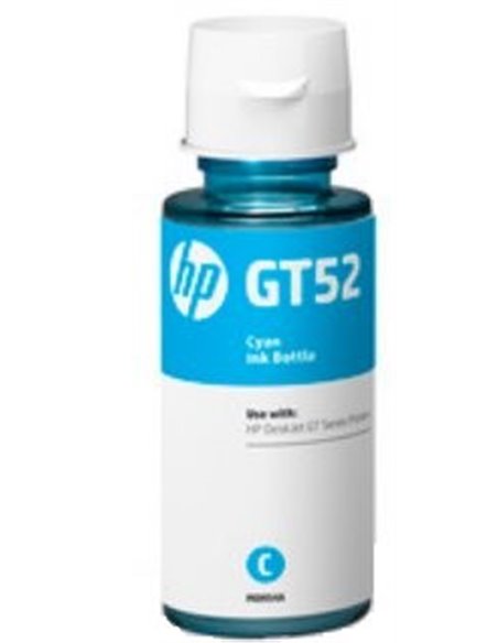 HP GT52 (M0H54AE) Cyan Original Ink Bottle (~8,000 pages), (for HP Ink Tank 115, HP Ink Tank 315/319, HP Ink Tank Wireless 41...