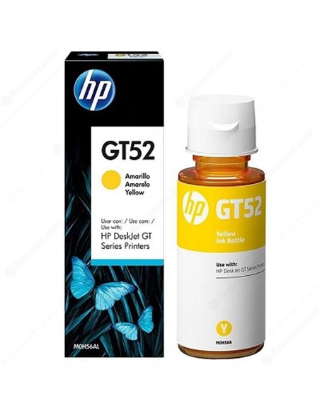 HP GT52 (M0H56AE) Yellow Original Ink Bottle (~8,000 pages), (for HP Ink Tank 115, HP Ink Tank 315/319, HP Ink Tank Wireless ...