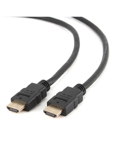 Cable HDMI - 1m - Cablexpert CC-HDMI4-1M, 1 m, HDMI v.1.4, male-male, cable with gold-plated connectors, bulk package, Black
