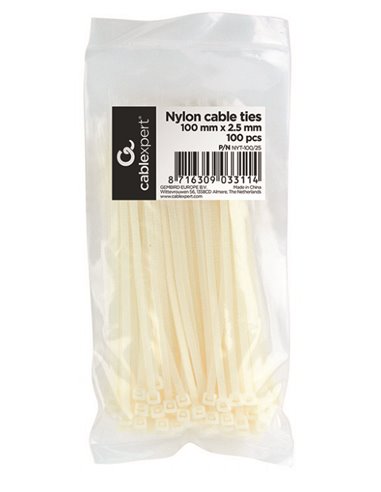 Cable Organizers Nylon ties NYT-100, 100mm -2.5mm width, bag of 100 pcs