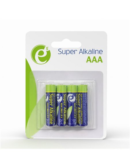 Gembird Alcaline Battery AAA, 4pcs, Blister pack