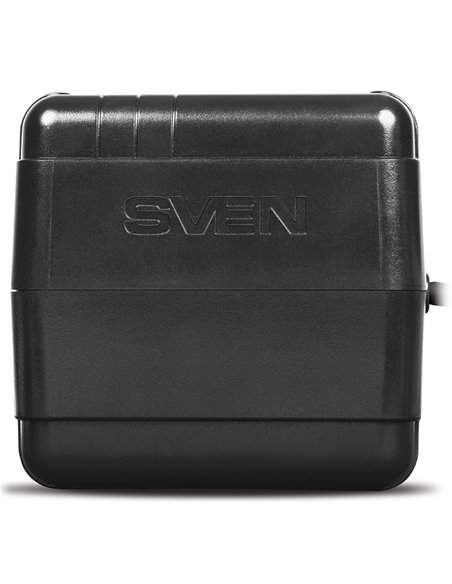 SVEN VR-L600, 200W, Automatic Voltage Regulator, 2x Schuko outlets, Input voltage: 184-285V, Output voltage: 230V ± 10%, diod...