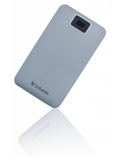 2.5” External HDD 1.0TB (USB3.2/USB-C) Verbatim Executive Fingerprint Secure, Grey, Aluminium, Sleek, Nero Backup Software, ... 2