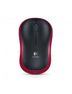 Logitech Wireless Mouse M185 Red, Optical Mouse for Notebooks, Nano receiver, Red/Black, Retail 2
