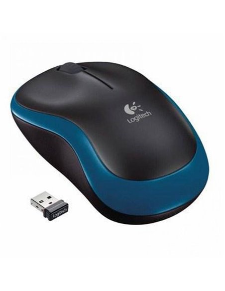 Logitech Wireless Mouse M185 Blue, Optical Mouse for Notebooks, Nano receiver, Blue/Black, Retail Logitech Wireless Mouse M185 Blue, Optical Mouse for Notebooks, Nano receiver, Blue/Black, Retail
