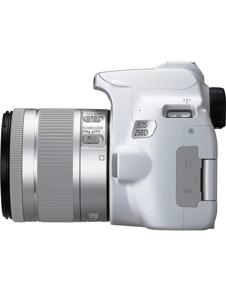 DSLR Camera CANON EOS 250D 18-55 f/3.5-5.6 IS STM White (3458C003)