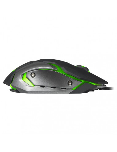 SVEN RX-G740 Gaming, Optical Mouse, 800/1200/1800/2400 dpi, 5+1 buttons (scroll wheel), DPI switching modes, Two navigation ...