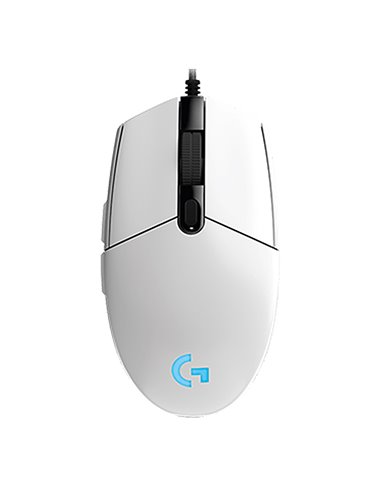 Logitech Gaming Mouse G102 LIGHTSYNC RGB lighting, 6 Programmable buttons, 200- 8000 dpi, Onboard memory, White